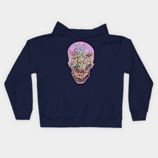 Fern Skull Terrarium Kids Hoodie